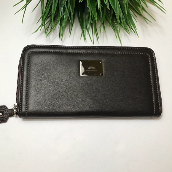 Armani Leather Wallet/Clutch NWOT! - Picture 7 of 8